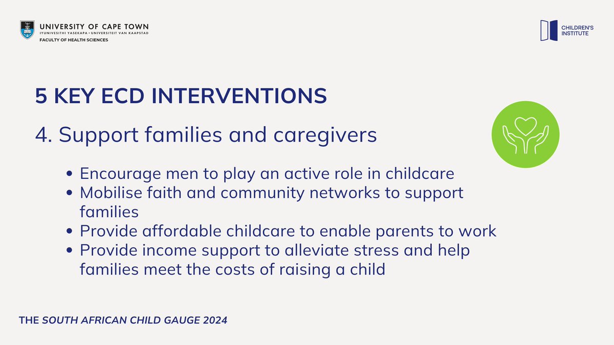 Children need nurturing care. But the ability of families to support healthy development is compromised by factors outside of their control - including impacts of poverty &amp; a lack of resources for physical &amp; mental health, &amp; the disproportionate burden of care carried by women.