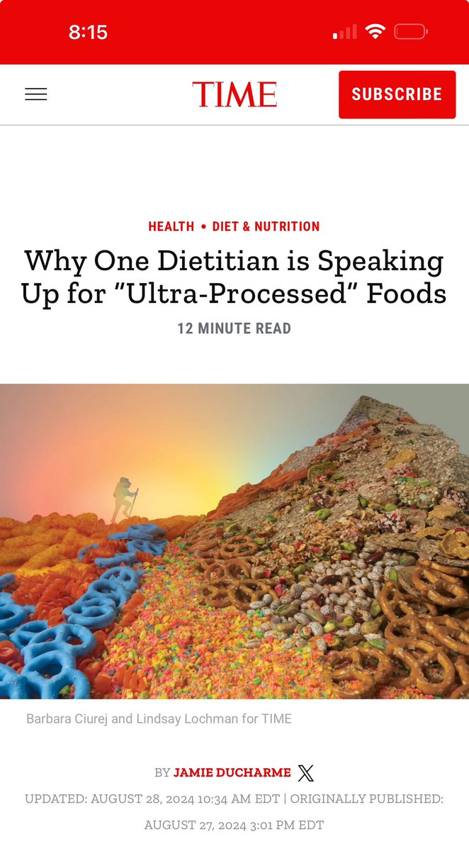 AND… they changed the title. 🤯 Made it about ONE dietician’s point of view rather than a blanket statement. 
All of the outrage, the shares, the comments yesterday I’d have to *guess* had impact here. Who knows. 
Still a ridiculous article but I’d call this a win.
Stay loud.