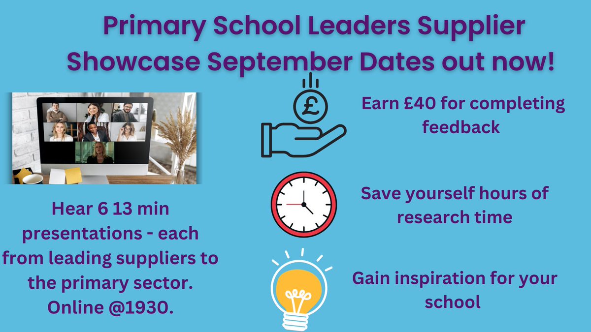 Raring up for the start of term! If you've not yet been to one of our online events please sign up - 2000 school leaders can't be wrong. The easiest way to earn £40 and learn what's out there for your school. bluecoweducation.com/events.html