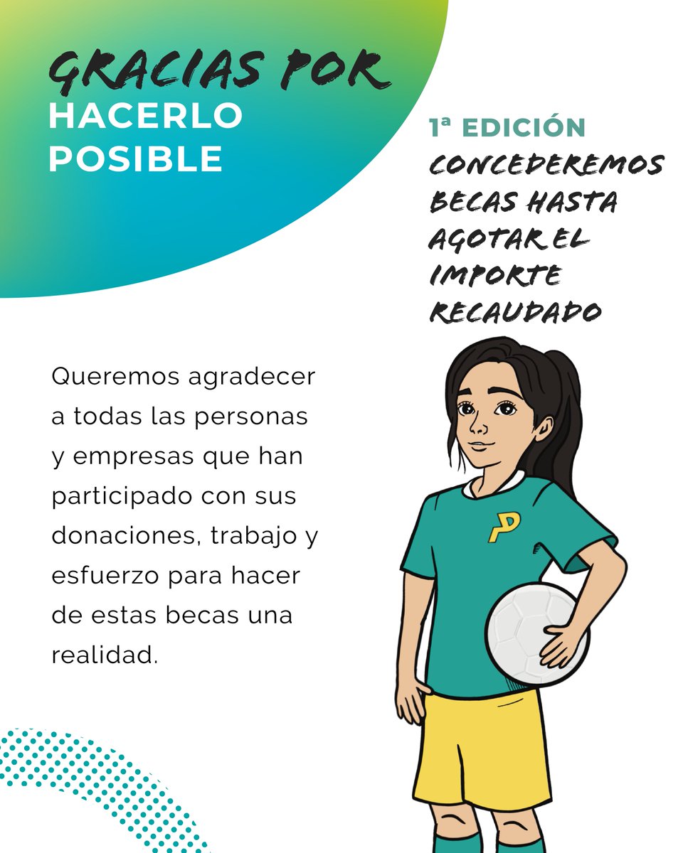 futpro_es's tweet photo. ¡Atención futuras estrellas del fútbol! 🌟⚽

Lanzamos nuestras Becas Opportunity 2024 para niñas que, por motivos económicos o familiares, no pueden jugar al fútbol. Queremos que todos los sueños lleguen al campo, ¡sin límites! 💪

Más info aquí 👉 https://t.co/pO70e34Ra5 https://t.co/6TvxPL11zN