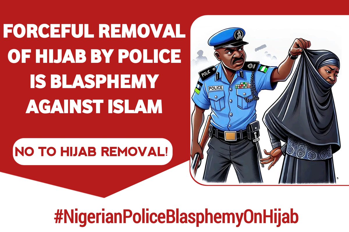Fateey_aa's tweet photo. The forced removal of hijabs from women by the police in Abuja goes against the fundamental principles of Islam.  #PoliceBlasphemyOnHijab

@NGRPresident 
@PoliceNG 
@FedMinOfJustice 
@MinOfInteriorNG https://t.co/MxH82PuM2e