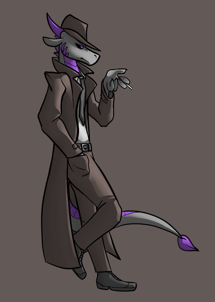 Today's drawing is a bit different, because i needed a visual for my Twitch channel (playing a detective game)

So have a Film noir Tornbane :
