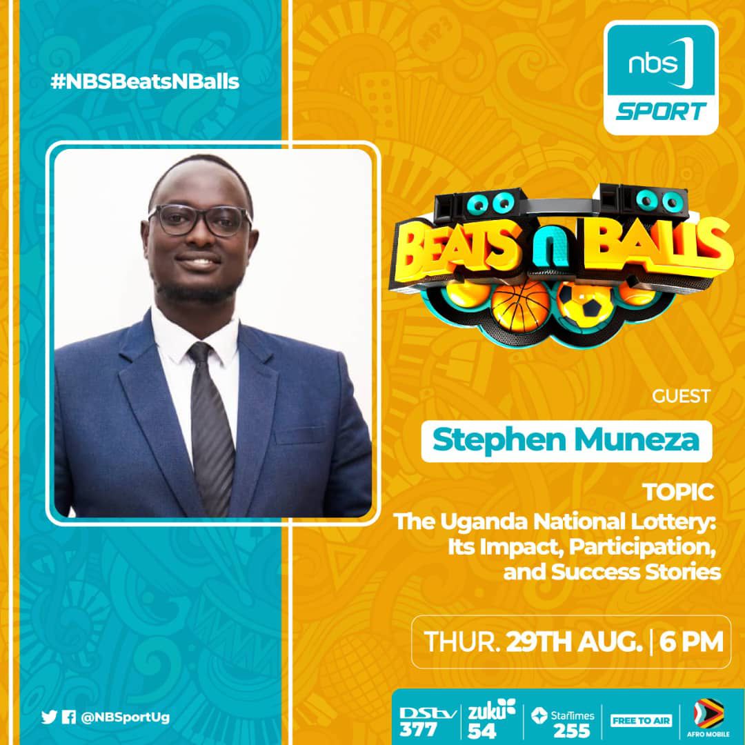 Ingurum Prima ππ. (@kakyarap) on Twitter photo Hey, stephen muneza , PRO <a href="/LotteryUganda/">Uganda National Lottery</a> is live on <a href="/nbstv/">NBS Television</a>'s NBS Beats and Balls at 6pm sharp
Discussing the impact and participation of the Uganda National Lottery.
Tune in now, don't miss out on this informative session #UgandaNationalLottery" Hey, stephen muneza , PRO <a href="/LotteryUganda/">Uganda National Lottery</a> is live on <a href="/nbstv/">NBS Television</a>'s NBS Beats and Balls at 6pm sharp
Discussing the impact and participation of the Uganda National Lottery.
Tune in now, don't miss out on this informative session #UgandaNationalLottery"