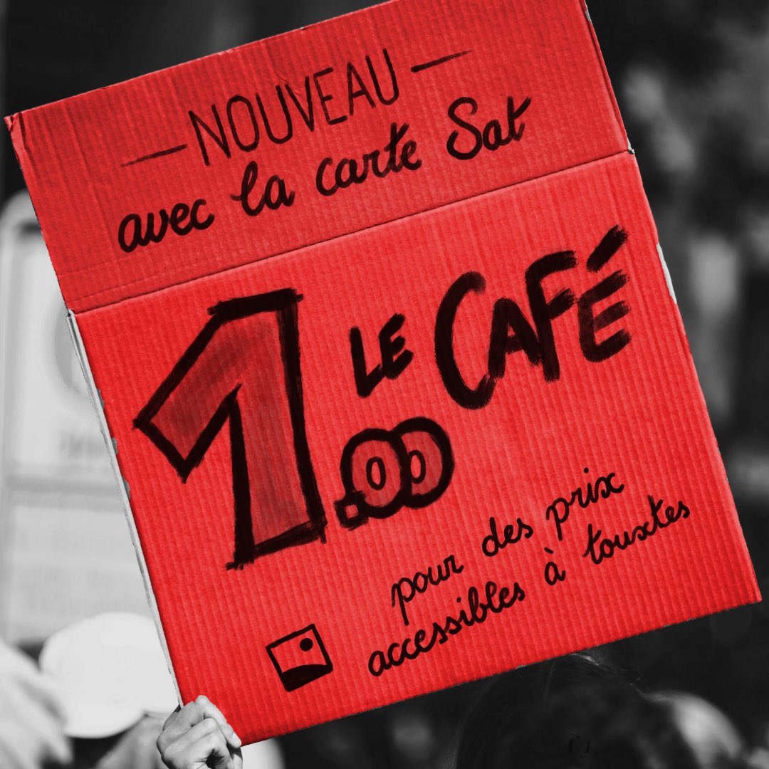 T’en as marre des cafés hors de prix ? Cette année, la carte Sat te permet d’acheter tes cafés à 1 CHF en plus de tous ses autres avantages 🎉 ! Tu peux venir la chercher dès maintenant au bar 😁