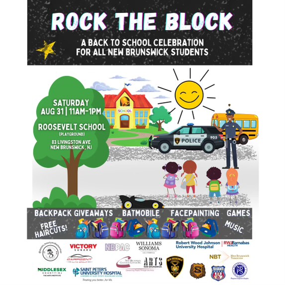 nbpschools's tweet photo. Join the NBPD and several other community partners this Saturday, Aug 31st  for the back-to-school "Rock The Block" celebration! Let's kick off the new school year together! #ALLIN4NB https://t.co/DCFtwenEwa