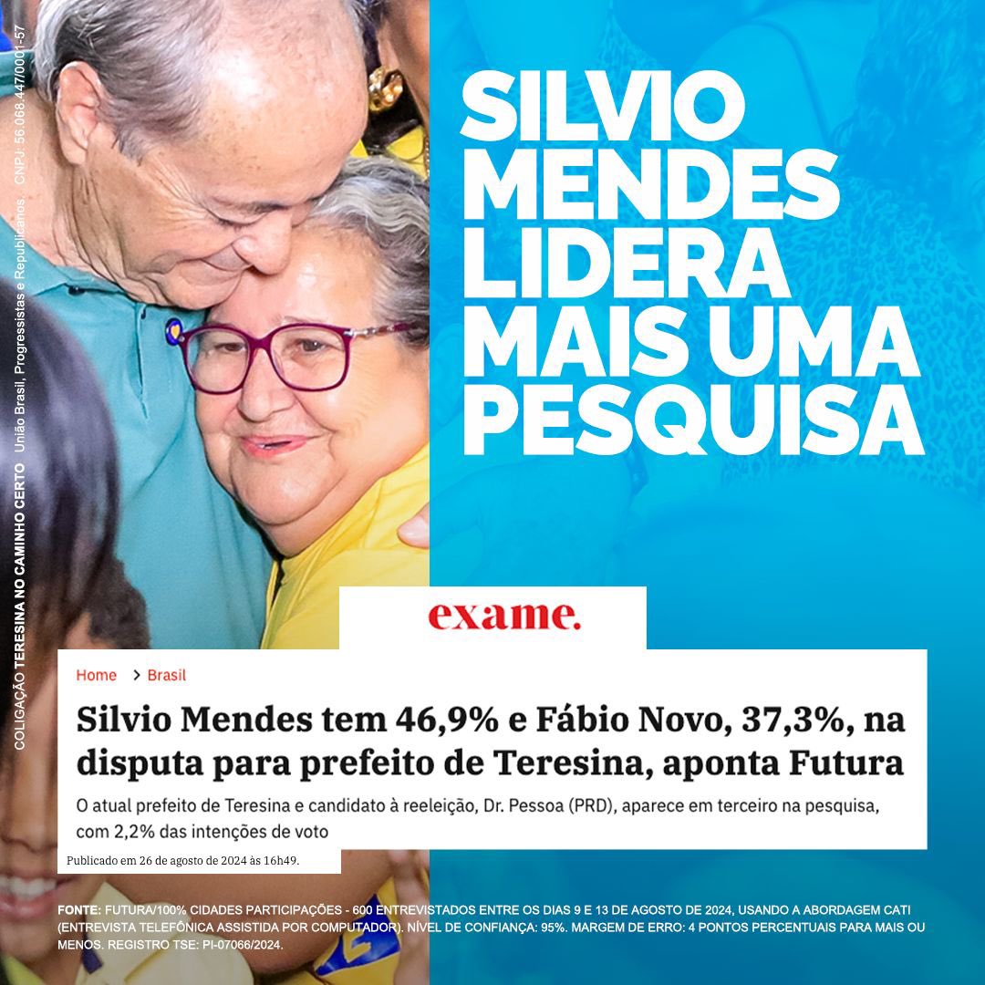 silviomendespi's tweet photo. Mais uma vez, agradecemos aos teresinenses pela confiança. 💙💛
Ficamos felizes com o resultado e seguimos em frente, trabalhando com os pés no chão e sempre ao lado da verdade.
#PraTeresinaVoltarASorrir #PraCuidarDeTeresina #SilvioMendes44 #Vote44 #Chama44 https://t.co/i9Xzql4rRj