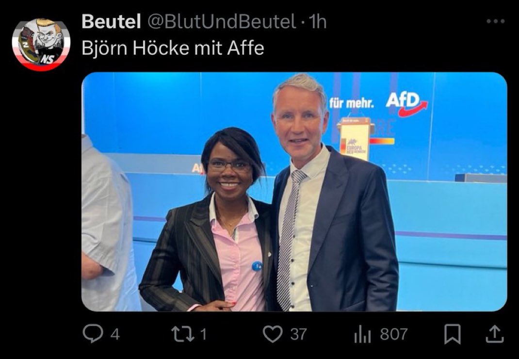 Für mich rätselhaft und skandalös, warum AfD Fans so oft als Rassisten verunglimpft werden.