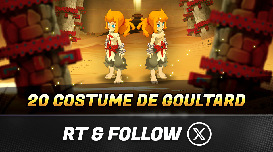 WAKFU_FR's tweet image. 🎉 Un dernier cadeau pour finir en beauté cette #AnkamaConvention ?

🎁 On vous offre 20 costumes de Goultard !

🎫 Pour participer, il vous suffit de suivre @WAKFU_FR, commenter votre pseudo Ankama#1234 et RT ce post .

📆 Tirage au sort le 5 septembre.