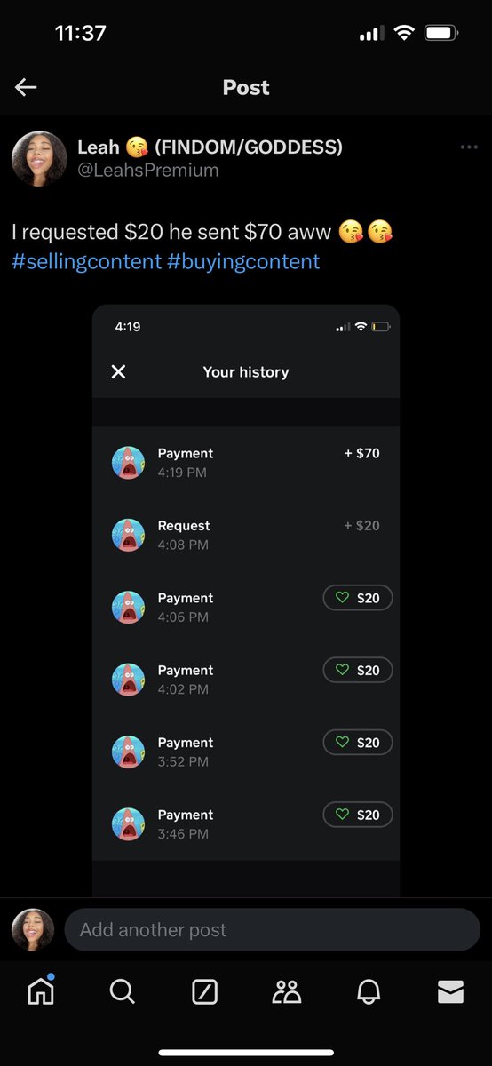 LeahsPremium's tweet photo. Proof of sales 😈 you see people sending more than one time they like what they get 🥰 DM to see my menu.
#BUYINGCONTENT https://t.co/Wyqy1WBg8R