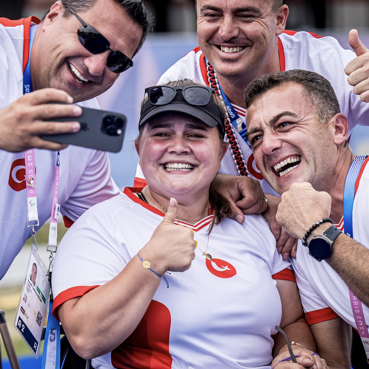 worldarchery's tweet photo. 🔥7️⃣0️⃣4️⃣🔥 The NEW RECORD is set! 
World champion Oznur Cure raises the bar at the Paralympic Games 

#ArcheryInParis #ParaArchery https://t.co/SC0ZzP6TEQ