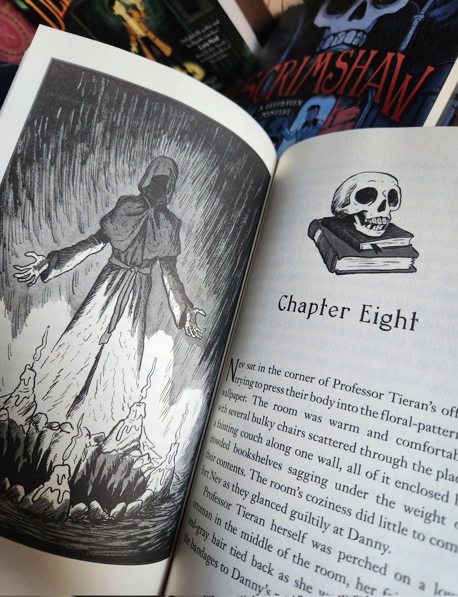 Scrimshaw will be out in a few days! I really love writing the Deephaven Mystery series, and I really want to write more. The only way that happens is if the publisher sees enough enthusiasm. So if you want to support queer all-ages gothic horror, please order your copies NOW!