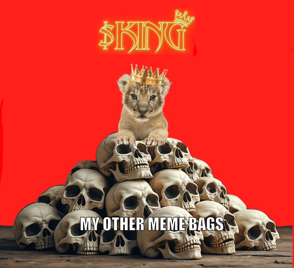 Day 2 of tweeting about $KING until 100 million marketcap. You are still early to join the Kingdom 👑