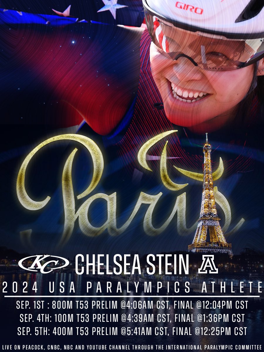 Big TYNE <a href="/ChelseaStein19/">Chelsea Stein</a> about to make us all proud at the 2024 Paris ParaOlympics! Here is her schedule to watch and cheer her on!!! We are SO PROUD and Good Luck Chelsea!!! #TigerPride 🐅🇺🇸<a href="/KCTigerFootball/">KleinCollinsFootball</a> <a href="/KleinCollins/">Klein Collins High School</a> <a href="/KleinISDAth/">Klein ISD Athletics</a> <a href="/KC_HAWGS/">KCFB HAWGS</a> <a href="/KleinISD/">Klein ISD</a>