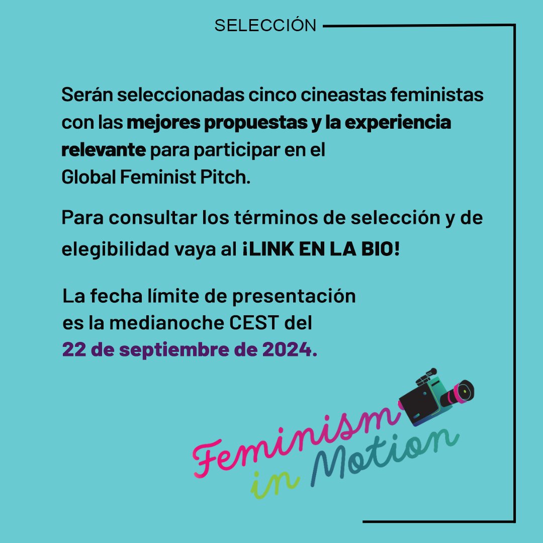 BoellColombia's tweet photo. 🎥Regresa el #GlobalFeministPitch para ofrecer apoyo a documentalistas #feministas de América Latina, el Caribe, Asia, África, el Oriente Medio y Europa (Sur) Oriental. 

¡Participa! 🎬🎞️

👉https://t.co/D2ToOntF8S https://t.co/TuiSOMmeMA