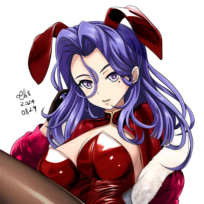バニー龍田さん(大遅刻未完)#艦これ #艦これ版深夜の真剣お絵描き60分一本勝負 #艦これ版真剣お絵描き60分一本勝負_20240829 