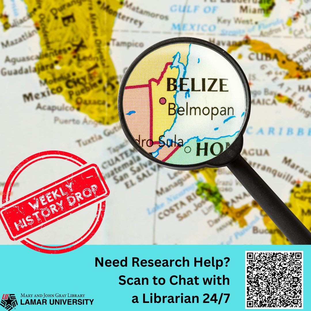 LamarUnvLibrary's tweet image. 🎉 Weekly History Drop: Hispanic Heritage Month Edition 🎉

On 9/21/1981, Belize proudly gained its independence from Great Britain. Today, we celebrate the rich culture, vibrant heritage, and resilient spirit of Belize. 🎊

For more information see: history.state.gov/countries/beli…