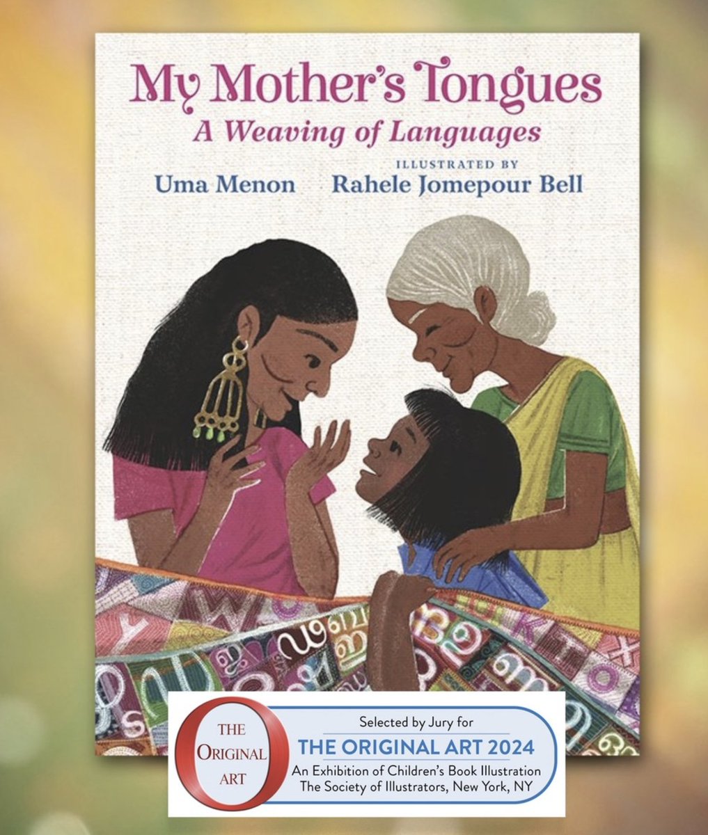 "Missing Momma" by <a href="/ArmyVet5/">#THE TABLE, MISSING MOMMA, LIFE IS BEAUTIFUL🐝</a>  and "My Mother's Tongues" by <a href="/theumamenon/">Uma Menon</a> have both been selected for the Original Art Show at the Society of Illustrators in New York City! Missing Momma will be on the shelves by October 29; pre-order it now. <a href="/SOI128/">Society Illustrators</a> <a href="/abramskids/">ABRAMS Kids</a> <a href="/Candlewick/">Candlewick Press</a>