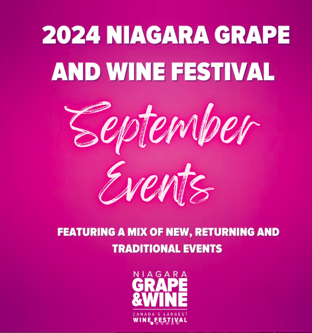 It's Grape and wine time - September events #grapeandwine
#grapeandwinefestival
#niagarawine
#eventinthetent
#GlobalFlavoursFest
#niagararegion- mailchi.mp/thewineladies/…