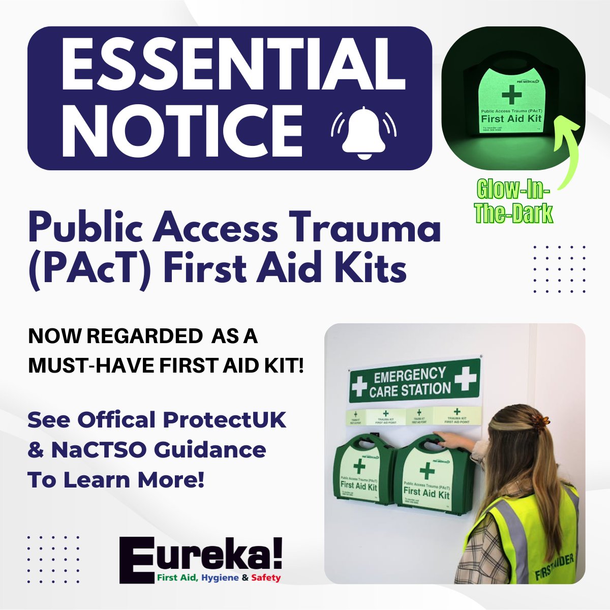 EurekaDirect's tweet image. Get your organisation ready for emergencies with PAcT Kits, following ProtectUK and NaCTSO's recommendations 🛡️

Discover more about ProtectUK and NaCTSO guidance and order today by clicking the link: eurekadirect.co.uk/Medical/Bleed-…

#FirstAid4Less #PAcTKits #ProtectUK #MartynsLaw