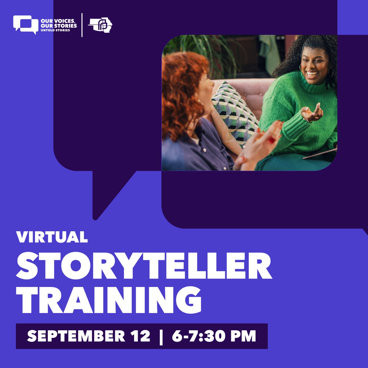PPGreatPlains's tweet photo. 🗣️ Unlock the power of your story! Join us for Storyteller Training on September 12, 6–7:30 PM! Learn how to effectively share your story and make an impact. Don't wait - sign up now: https://t.co/Kcm2LwOLYz https://t.co/oM8kOAs7wc