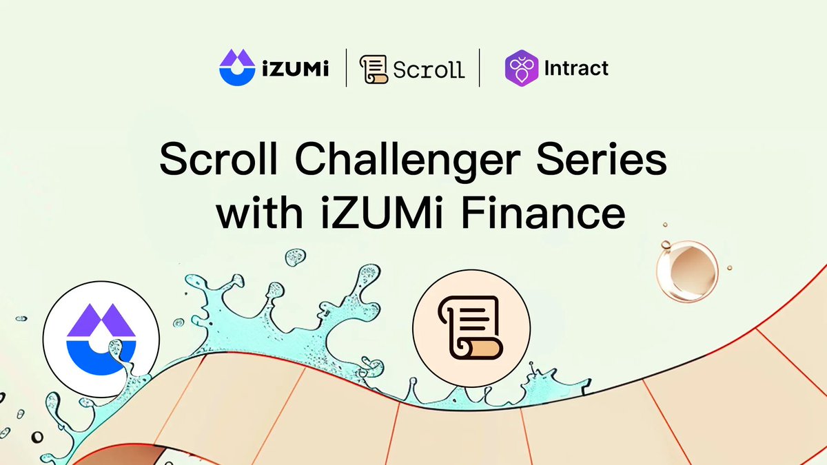 izumi_Finance's tweet photo. 📜Limited time challenge!
Experience @Scroll_ZKP with #iZiSwap ➡️ Scroll Challenger Series is now live on @IntractCampaign ⚔️
In the next 7 days, swap for over $25 at iZiSwap to receive 30 #iPoints as reward.
Accept the challenge 👍https://t.co/bzoGcZW7cv https://t.co/SXhoSLKCHb