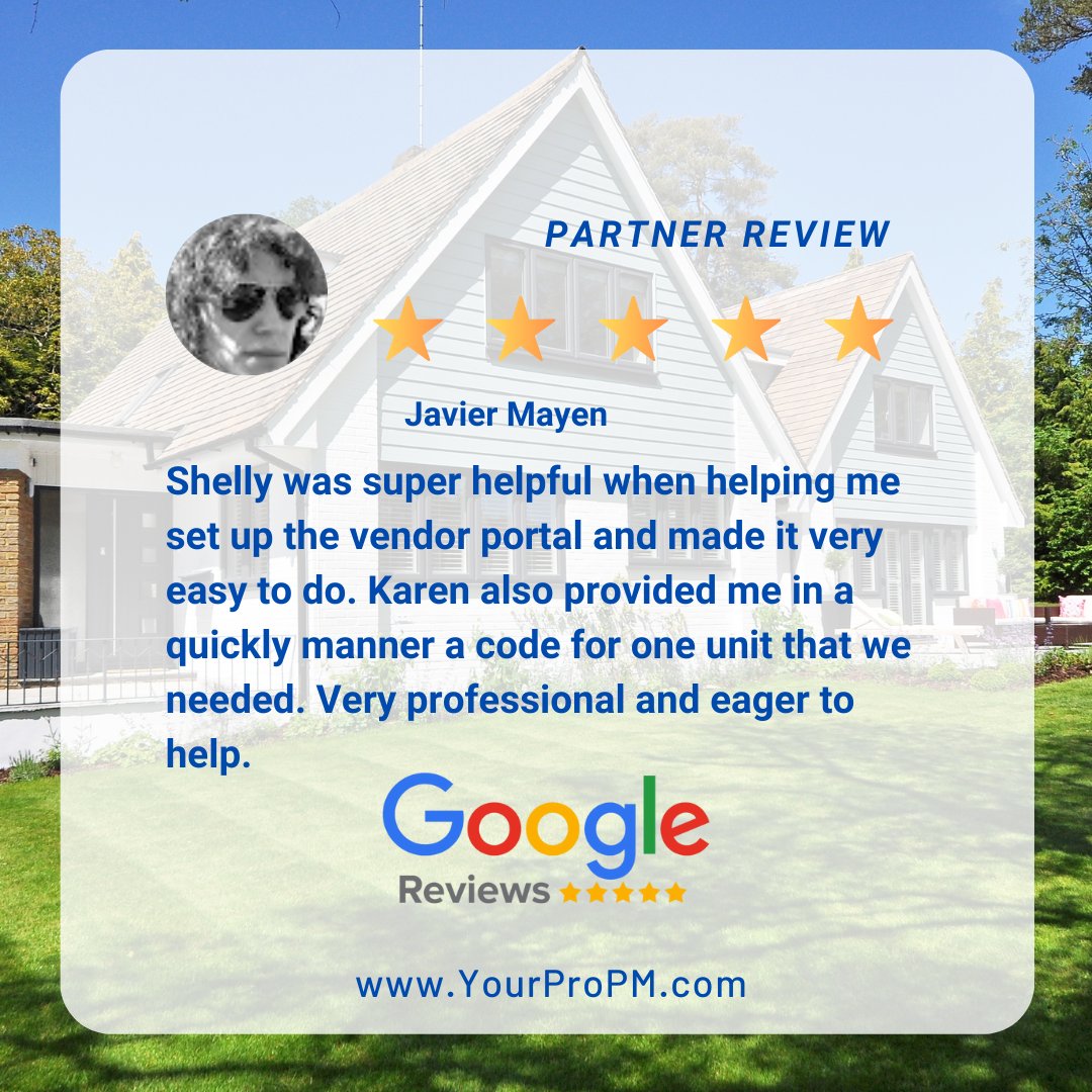 yourpropmct's tweet image. 🌟 Big thanks to our partner for the awesome feedback! Shelly made setting up the vendor portal a breeze. Karen also came through quickly with a needed code. We appreciate your partnership!

#ProPropertyManagement #PartnerAppreciation #VendorSupport