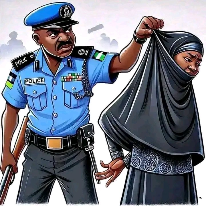 AhmadMfaisal4's tweet photo. Removal of Hijab (scarf) forcefully by the @PoliceNG is an abuse of our religion (Islam). It must be stopped. https://t.co/7jbjc0zZnS
