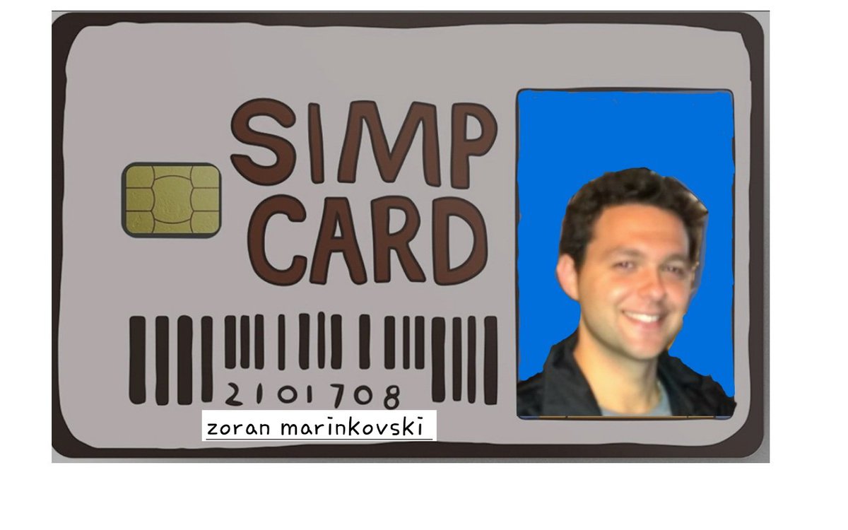 S_QUAD's tweet photo. Simp card has been issued. #Zoranmarinkovski #rbc #employee #simp #toronto #oshawa #Mississauga #Brampton #rbcbanking #banking #supersimp https://t.co/AJEwR3Jxfx