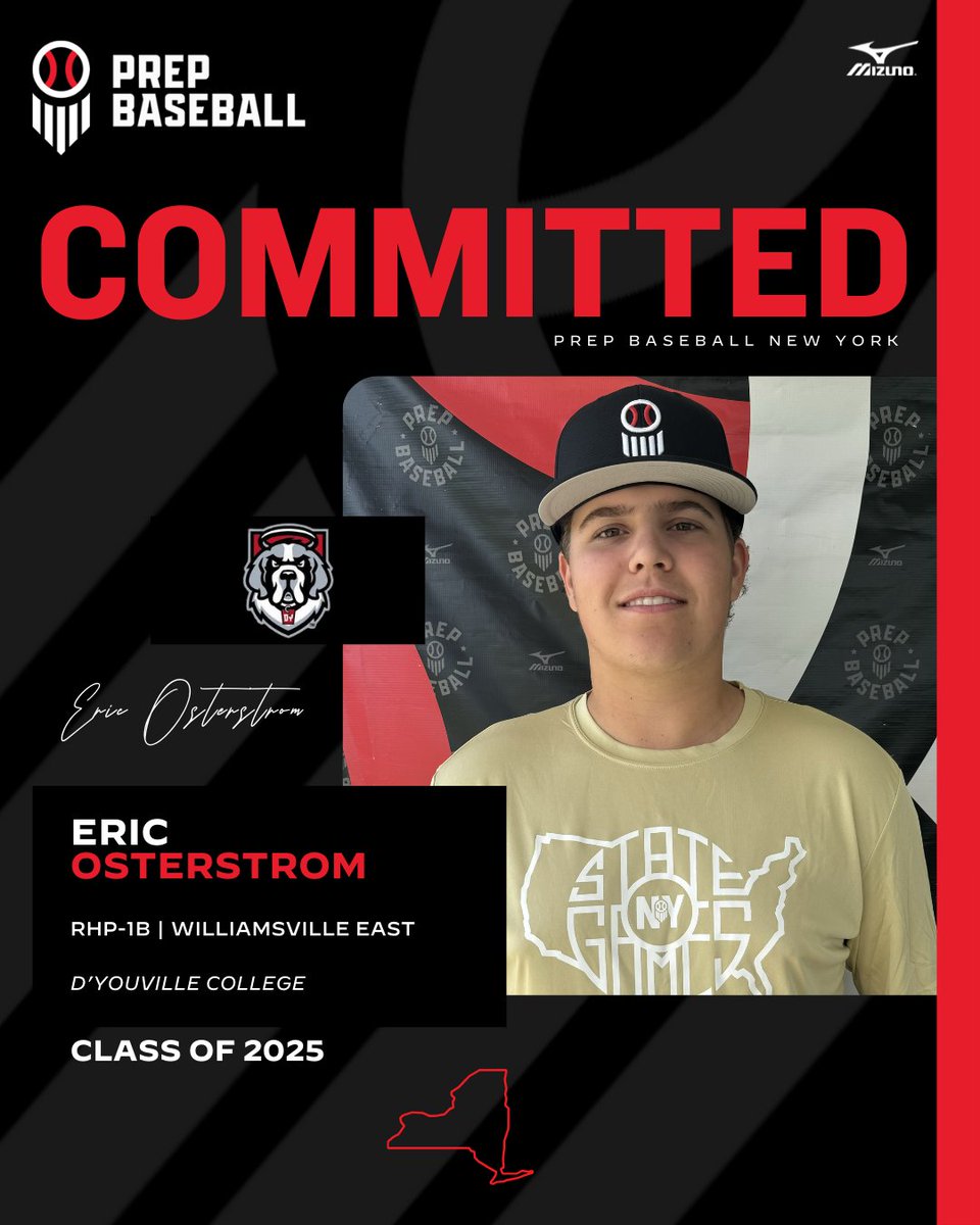 Prep Baseball New York (@prepbaseballny) on Twitter photo 🚨Commitment Watch🚨
2025 RHP|1B Eric Osterstrom (Williamsville East) has committed to D'Youville College #congrats
👤 loom.ly/XsdrckU
❗2024 NY State Games❗
<a href="/eric_osterstrom/">Eric Osterstrom</a> | <a href="/DYouville_BSB/">D’Youville University Baseball</a> | #committed 🚨Commitment Watch🚨
2025 RHP|1B Eric Osterstrom (Williamsville East) has committed to D'Youville College #congrats
👤 loom.ly/XsdrckU
❗2024 NY State Games❗
<a href="/eric_osterstrom/">Eric Osterstrom</a> | <a href="/DYouville_BSB/">D’Youville University Baseball</a> | #committed