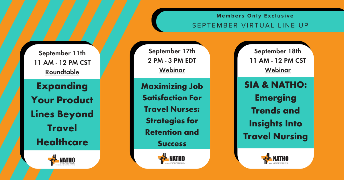 NATHOrgs's tweet image. Check out the member-only webinars we have coming up for September! You won't want to miss these informative discussions. You can get registered by logging into your account and heading to our 'Events' page. Need help registering? Shoot us an email at info@natho.org!