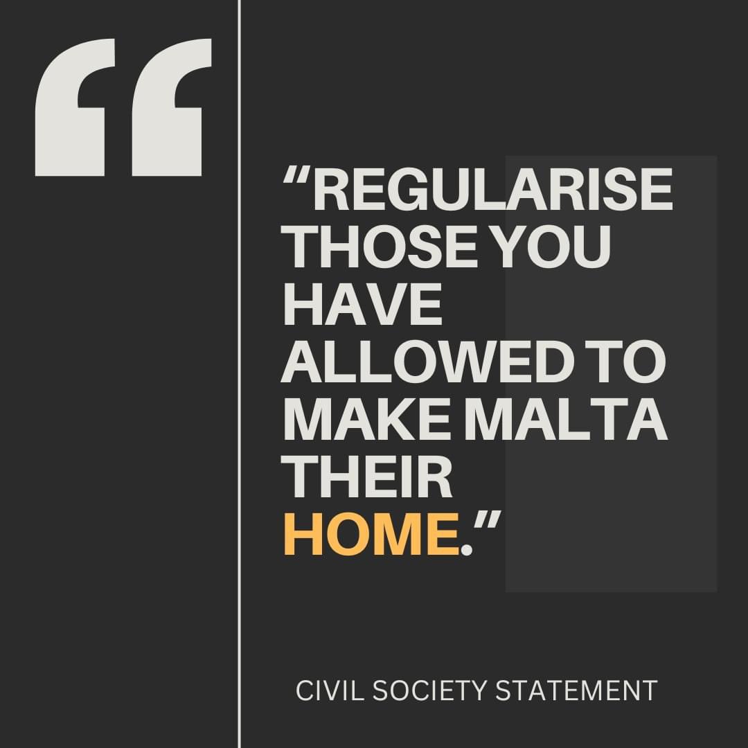 We're asking the Government to regularise those people we have allowed to make Malta their home. This cruelty must stop!

39 strong civil society voices come together!

Statement here: maltarefugeecouncil.org.mt/Press-Statemen…