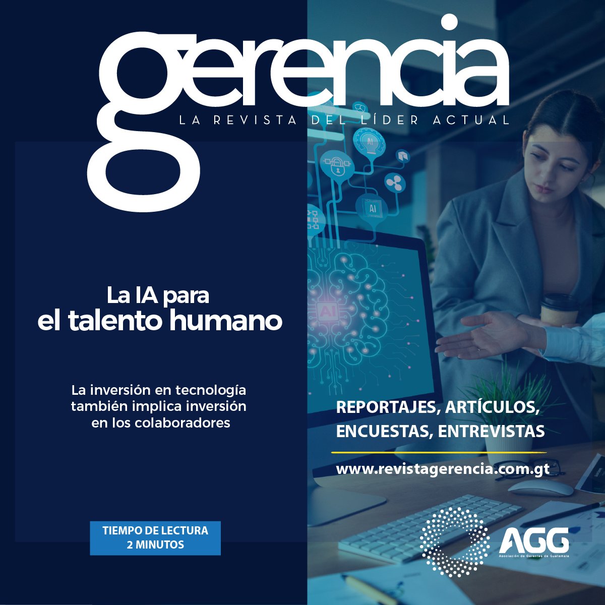 AGGuatemala's tweet photo. 🔷 La tecnología está transformando el panorama empresarial a una velocidad sin precedentes. En esta evolución, la IA se ha vuelto una herramienta útil en todos los sectores...
Leer artículo: https://t.co/HtI10OcCbE
#soyGerente #soyAGG #AGG65 https://t.co/joh3R6WkTS