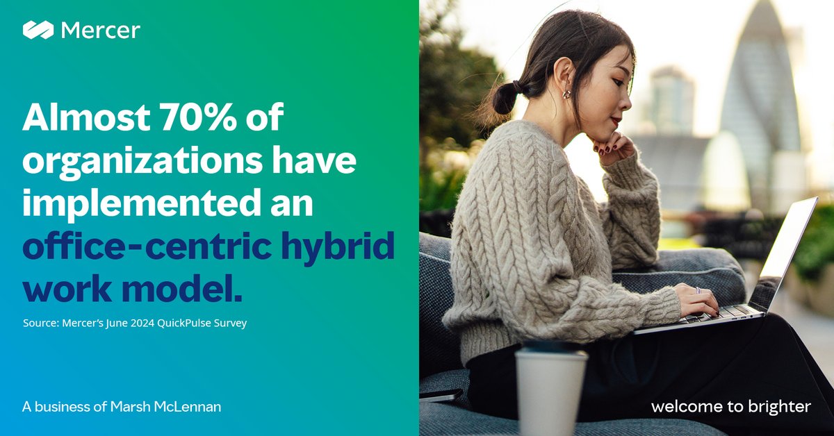 Just how is return-to-office going? Explore the results of our latest Mercer QuickPulse™ where we highlight the FLSA #salary threshold requirement and returning to the office data findings. #HR #compensation bit.ly/3yYN9Zp