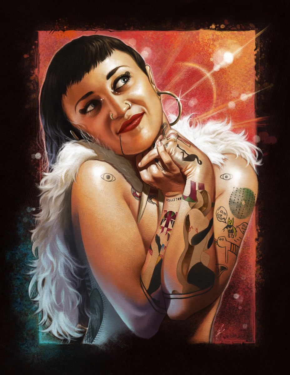 Wolfg∆ng 🩸 Freelance Illustrator (@wolfgangleblanc) on Twitter photo #Throwback to this 2019 portrait I made of the lovely and talented <a href="/artykarateparty/">Nai Palm</a> ❤✨🐺.
I was still getting used to digital illustration iirc 🤔
#HiatusKaiyote #Portrait #Throwback to this 2019 portrait I made of the lovely and talented <a href="/artykarateparty/">Nai Palm</a> ❤✨🐺.
I was still getting used to digital illustration iirc 🤔
#HiatusKaiyote #Portrait
