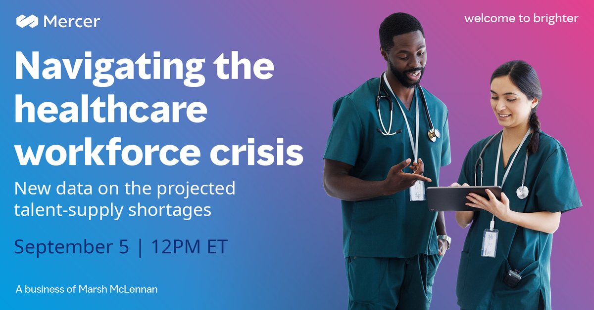 On September 5, join our webinar to learn about the future #talent supply #risks for the #healthcare industry, and how healthcare employers can proactively mitigate these risks. #LaborMarket bit.ly/4dHsuZ4
