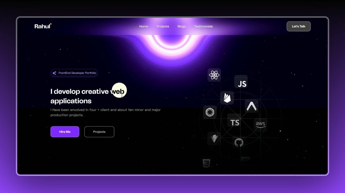 rahulmoreweb3's tweet image. 👋 When i launched this portfolio i got a lot of good feedback. Now that i am in the final phase of launching my new portfolio I am giving away this older one to you.

✅ So hit like to this post and comment anything.

Older portfolio demo. - rahulmore.dev