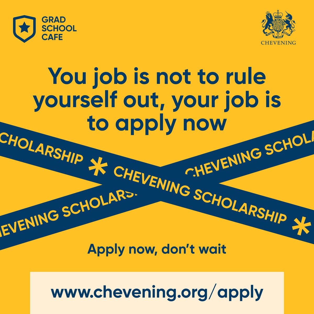 No time to waste. Study in the UK for free
chevening.org/apply/