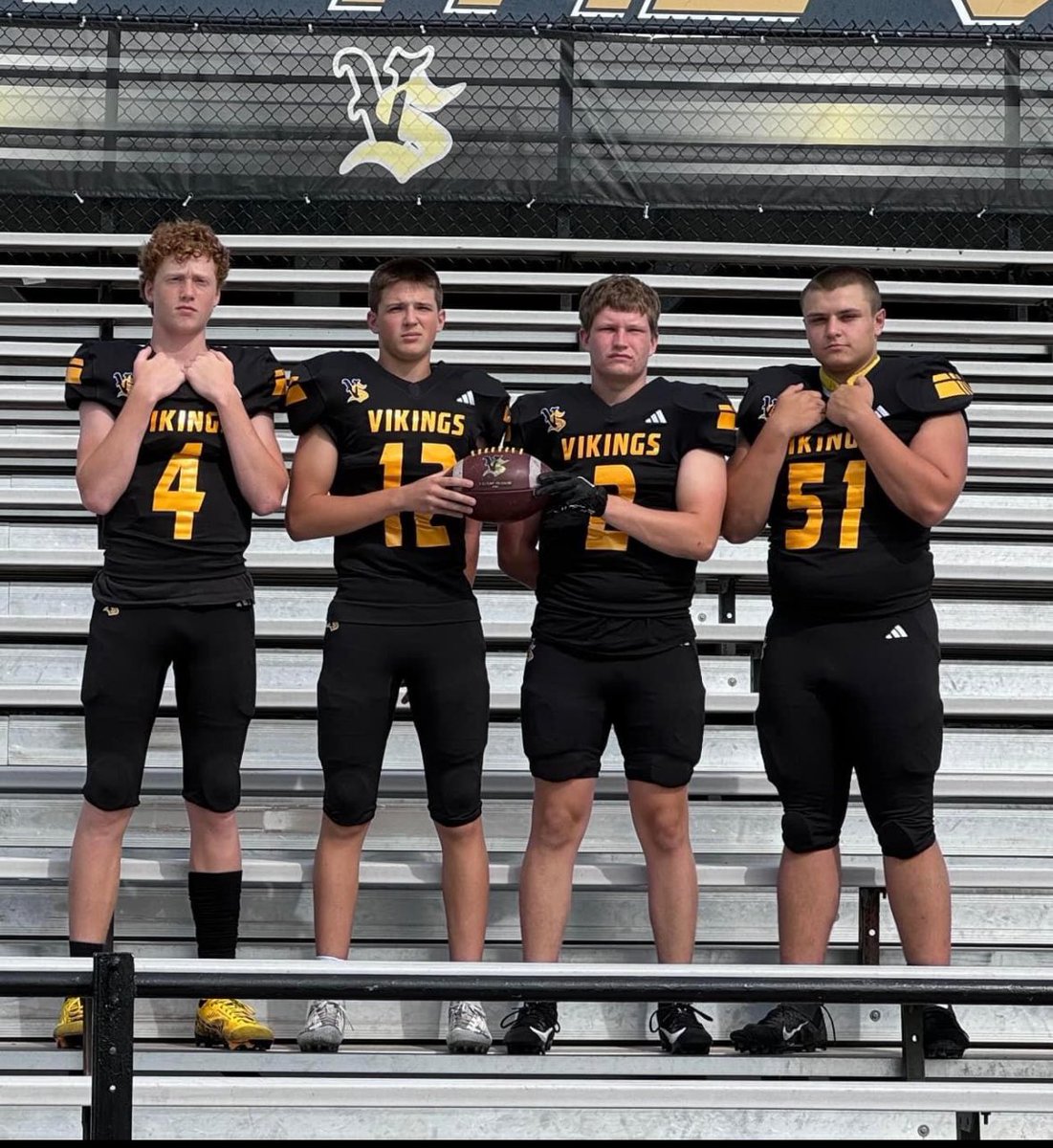 Announcing our 2024 Team Captains as voted upon by the team and staff:  L to R:  junior, Jacoby Johnson, senior Hayden Davis, senior, Alex Bramow, and junior, Aiden Parmater.    #leadershipdevelopment