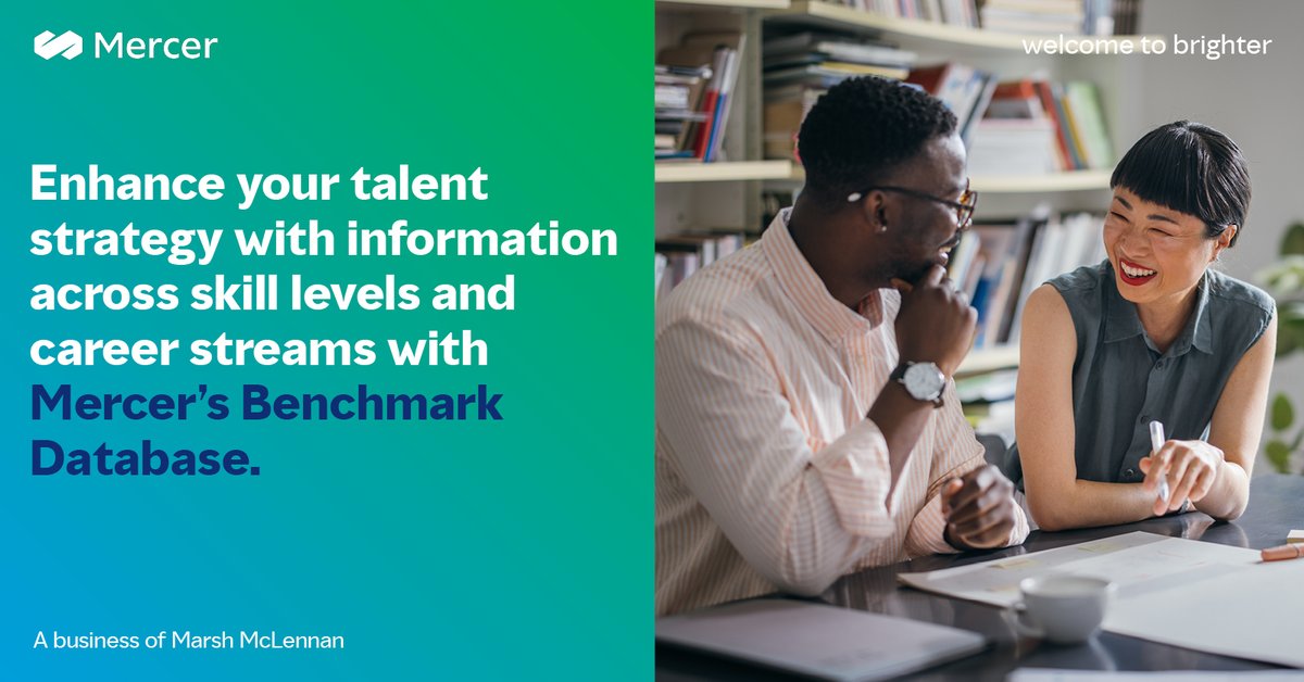 You need a comprehensive data source when setting #compensation strategy and budget. Get access to our Mercer Benchmark Database for pay data with over 6,800 positions across skill levels, and career streams. #HR #FutureofWork bit.ly/4dXfcbb