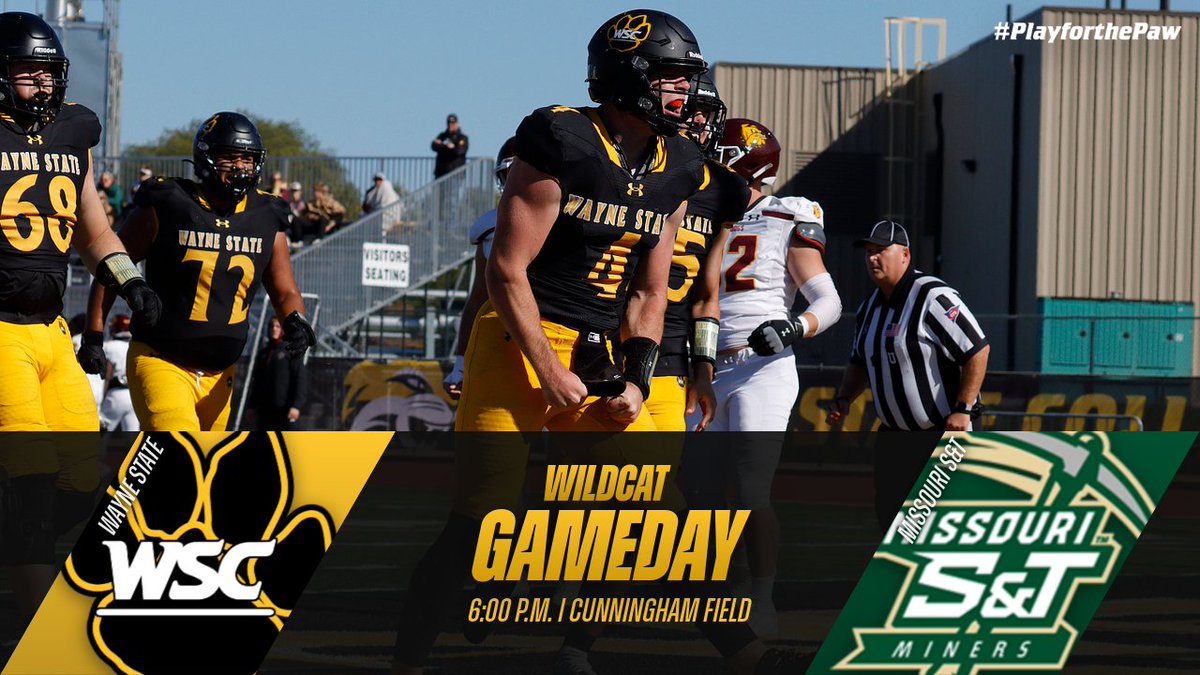 Wayne State Wildcats (@wscwildcats) on Twitter photo IT'S WILDCAT GAMEDAYYYY! #PlayforthePaw <a href="/WayneStFootball/">Wayne State Football</a>
🏟️Cunningham Field
📌Wayne, Neb.
📊wscwildcats.com/sidearmstats/f…
🎥nsicnetwork.com/wscwildcats/ IT'S WILDCAT GAMEDAYYYY! #PlayforthePaw <a href="/WayneStFootball/">Wayne State Football</a>
🏟️Cunningham Field
📌Wayne, Neb.
📊wscwildcats.com/sidearmstats/f…
🎥nsicnetwork.com/wscwildcats/