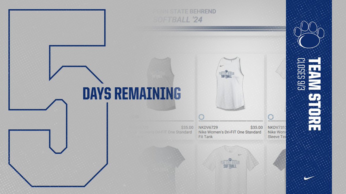 Still time left! Get your PSB Softball gear!