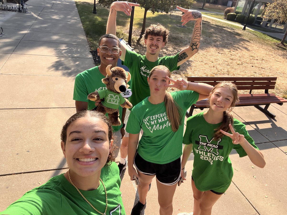 HerdTFXC's tweet photo. Perfect morning for a Herd Hunt!! Great team bonding activity finding parts of campus for our returning athletes!

#WeAreMarshall https://t.co/X47GjZyQsb