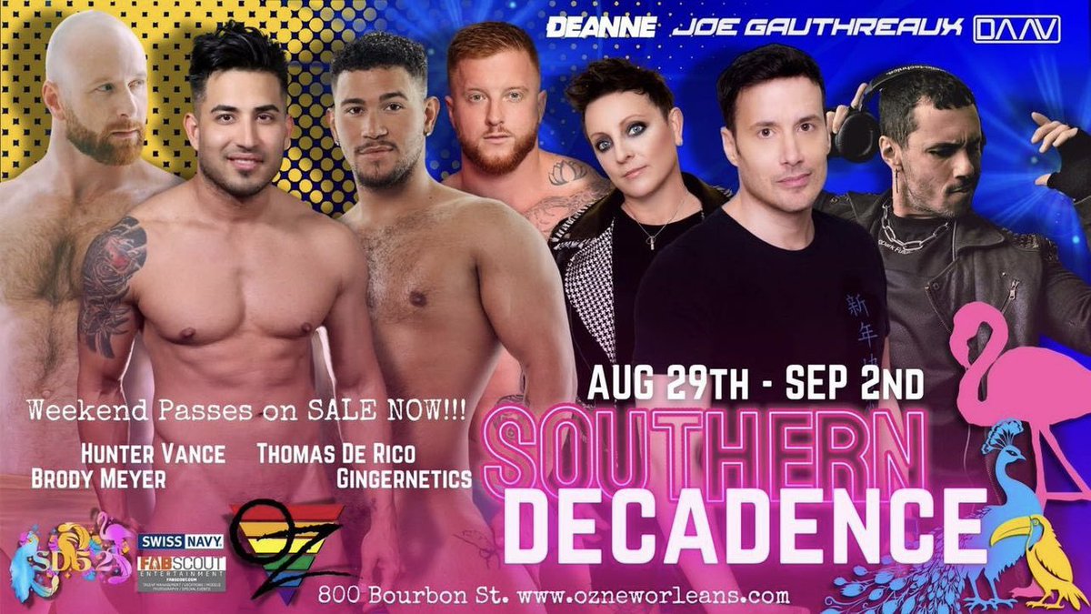 See you all at Southern Decadence New Orleans this weekend   Fabscout at Oz with <a href="/SwissNavyPride/">Swiss Navy Pride</a>