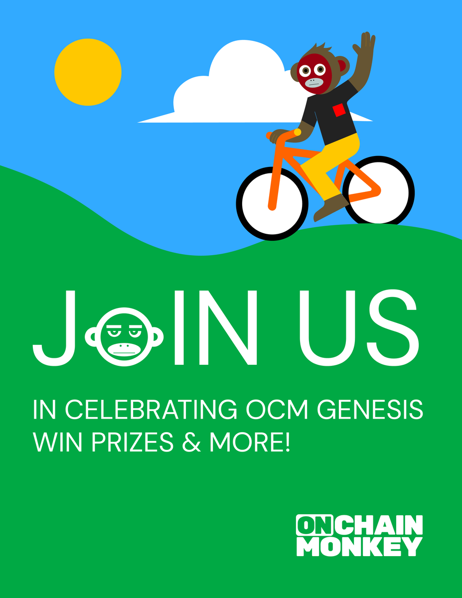 OCM is turning 3 years old this September! We're thrilled to be pushing art &amp; technology forward with the support of our community, partners &amp; friends.🔥

We're kicking off the celebrations with prizes &amp; more. Stay tuned! 👀