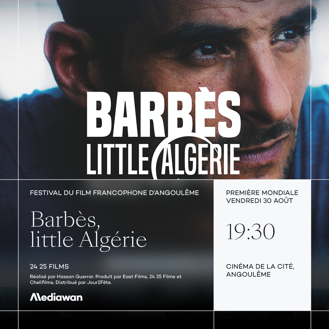 #FestivalFFA : En Compétition Officielle au <a href="/FFAngouleme/">Film Francophone à Angoulême</a>, "Barbès, little Algérie", le premier film de <a href="/HassanGuerrar/">HassanGuerrar</a>, sera projeté demain en avant-première mondiale et en présence de l'équipe du film.

🗓️ Vendredi 30 août – 19h30 – Cinéma de la Cité