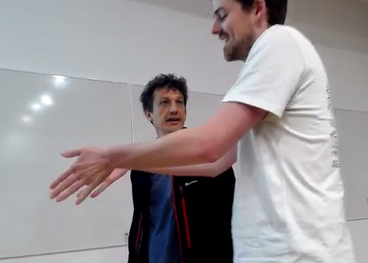 Lively discussions at #esm2024 with the General Chair  @BertrandDupe 😊++