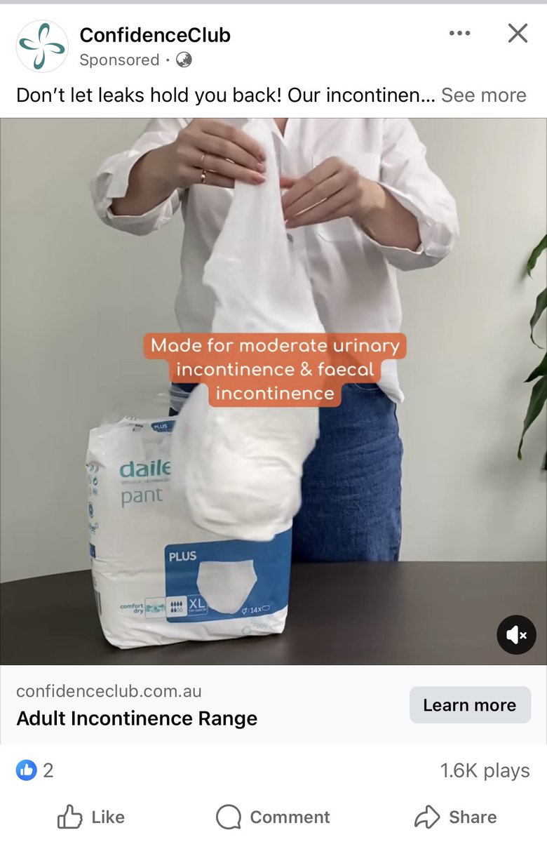 ArtemisCollie's tweet photo. Every single sponsored post on my very normal family &amp; school friends only Facebook is diapers cuz they know at the core of it I am just a soggy doggy 😔 https://t.co/kpsmiFezA5
