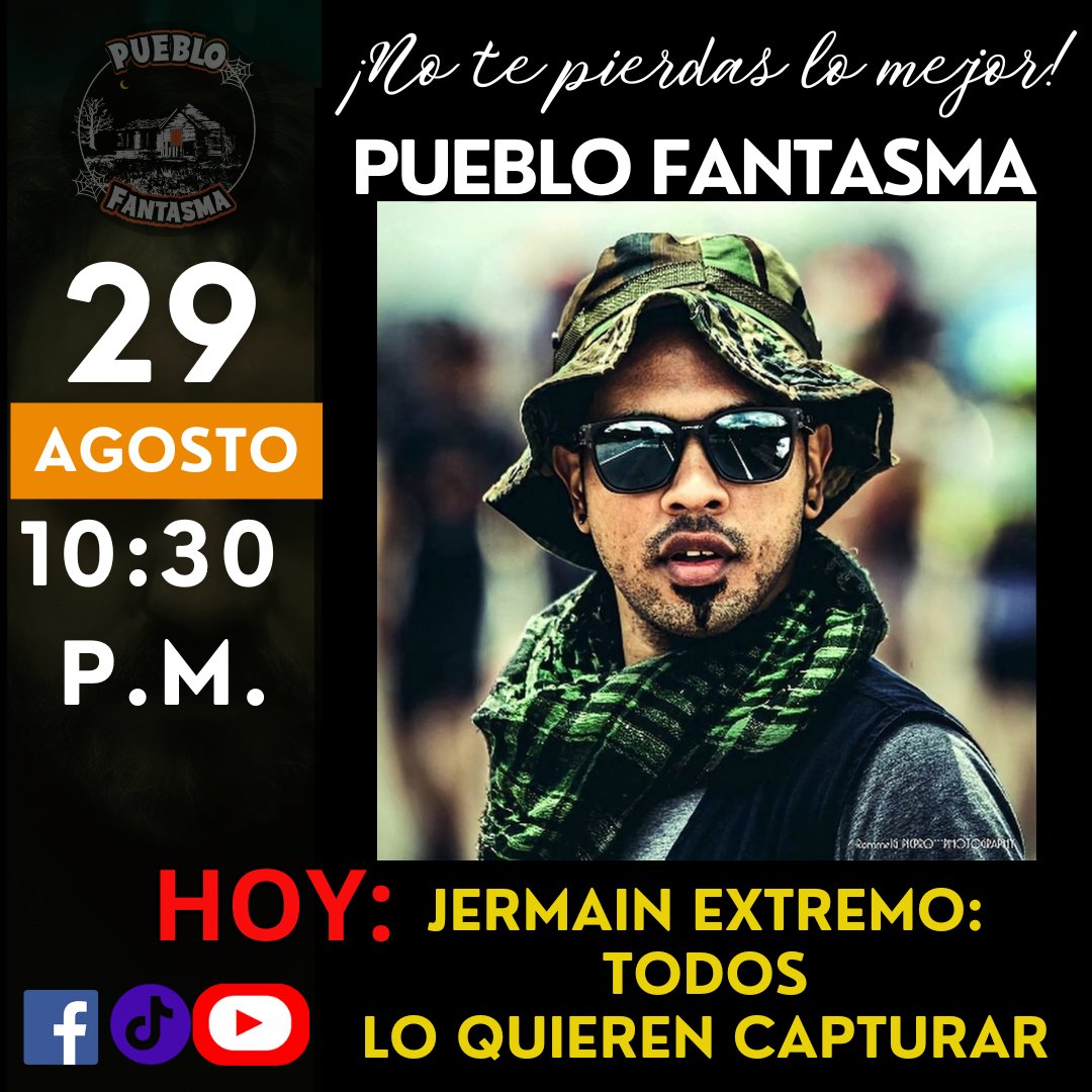 monikitakika's tweet photo. ¿Listos para una noche de misterio y suspenso? Hoy a las 22:30 horas, nos encontramos para un nuevo episodio de Pueblo Fantasma. ¡Comparte con tus amigos y familiares para vivir la emoción juntos!
@CesarParraGuia @KenerLooR @ChicaPattyTwT @marcelita1986_ https://t.co/efkB3twjSJ