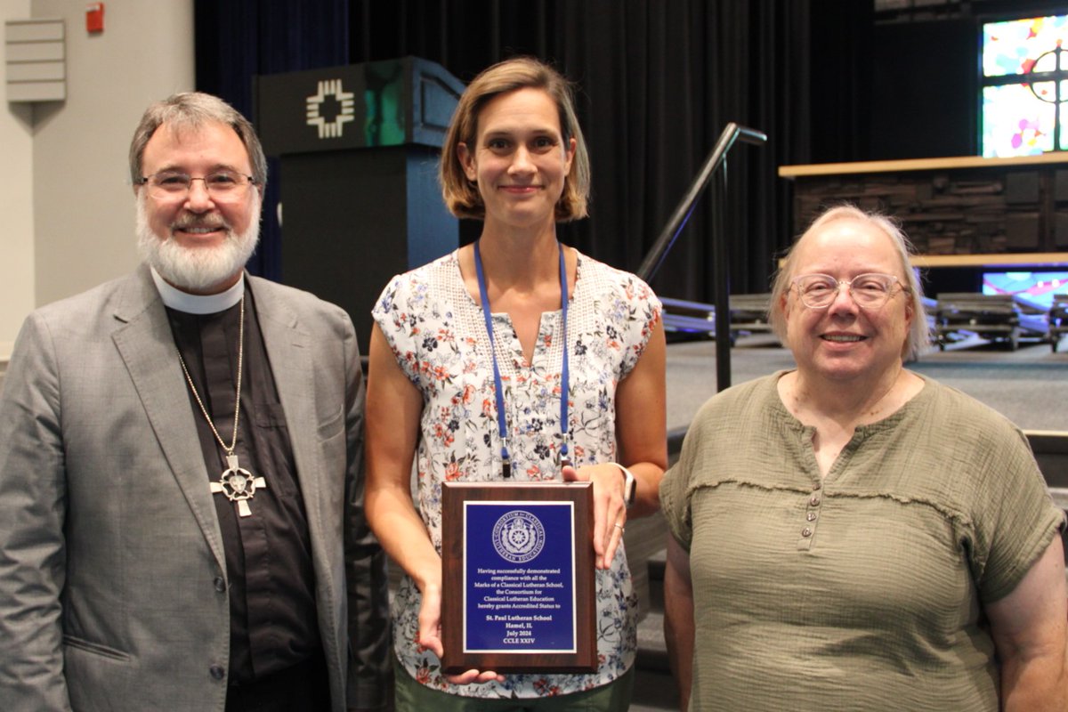 ClassicalLuthEd's tweet photo. CCLE offers accreditation for private schools, early childhood programs, homeschools, online schools and other schools. This summer, CCLE recognized 2023-24 school accreditations, which included St Paul Lutheran School, Worden/Hamel, IL. #ccle #classicallutheraneducation https://t.co/v4ylXAPedN