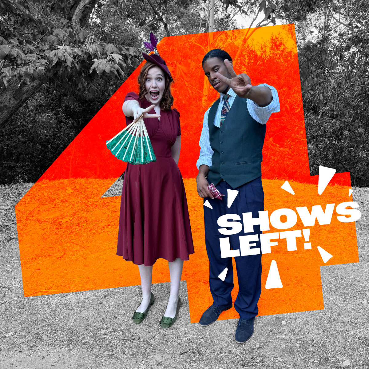 The clock is ticking—2+2=4, and that’s all you’ve got! Just 4 performances left of AS YOU LIKE IT! Pack your picnic blanket, snacks, and favorite ISC hoodie, and join us before it’s too late. Tag someone who needs to see this must-see show!